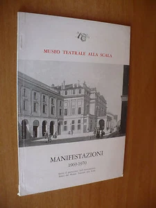 MUSEO TEATRALE ALL SCALA PROGRAMMA DELLE MANIFESTAZIONI 1969-1970 MOSTRE ECC.. - Imagen 1 de 1