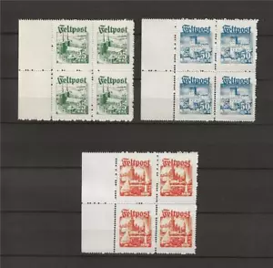 Deutschland 1944 Satz Dänische Legion Dänemark Besetzung REPRODUKTION Blöcke 4 postfrisch - Bild 1 von 1