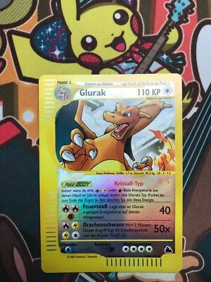 Glurak Reverse 146/144 Skyridge deutsch Pokemon Karten NM+ - Bild 1 von 4