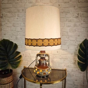 Lampada Fat Lava lampada da tavolo tavolino Mid Century ceramica West German pottery - Foto 1 di 15