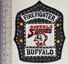 Buffalo Fire Department And Buffalo Sabres Helmet Shield Promo New York Lg Patch