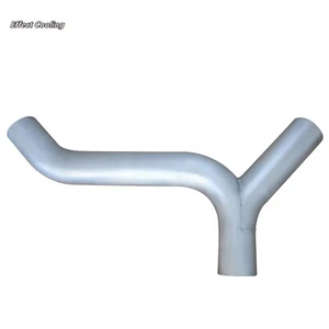 5" Aluminized Y Wye Divider Splitter Pipe Fit Peterbilt W900B W900L T600 T800 - Foto 1 di 8