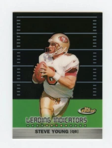 Steve Young 1999 Topps Finest Leading Indicators Insert Card San Francisco 49ers - Bild 1 von 2