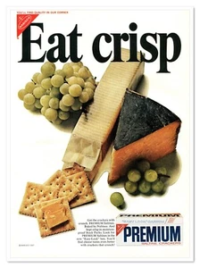 Premium Saltine Crackers Nabisco Eat Crisp Vintage 1968 Full-Page Magazine Ad - Picture 1 of 4