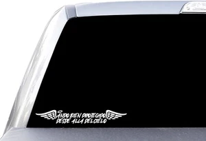 Ando Bien Protegido Desde Alla Del Cielo Window Vinyl Decal Sticker - Bild 1 von 2