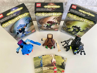 Bionicle Bohrok Va: 8550, 8553, 8555 con Krana + Caja y Póster Inst. Completo. Foto 1 de 2