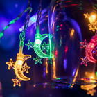 10/20 LED Fairy Lights Moon Stars String Light Ramadan and Eid Home Garden Decor