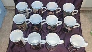 DANBURY MINT HUMMEL Sammeltassen Komplettset 12 Monate Feinporzellantassen - Bild 1 von 15