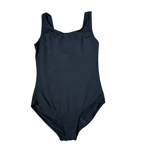 Bloch Girls M 8/10 Black Full Coverage Dance Leotard - Picture 1 of 4