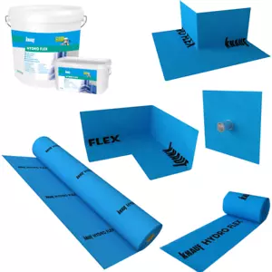 Abdichtung Set KNAUF Flächendichtband Ecken Dichtbahn HYDROFLEX Dusche Bad - Bild 1 von 33