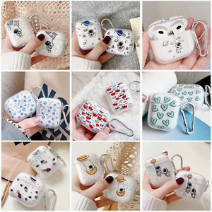 For Apple AirPods 3rd 2021 Pro 2 Case Cover Clear Soft Pictorial Holder Skin - Picture 1 of 27