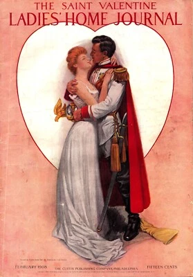 The Saint Valentine Ladies Home Journal Magazine February 1908 Lifestyle Ads Foto 1 de 2