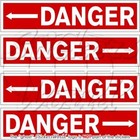 DANGER Hubschrauber Heckrotors Markierungen USAF Sticker Aufkleber 50mm x4