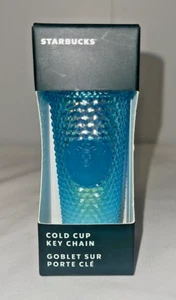 Schlüsselanhänger Starbucks Blau Ombre Blau Nieten Ornament Neu - Bild 1 von 4