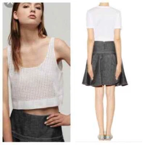 Rag & Bone Women's Elsa Circle Indigo Denim High Waisted Skater Skirt sz 6 - Picture 1 of 7