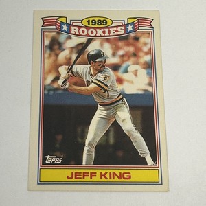 1990 Topps Jumbo Pack Glossy Rookies Jeff King #17