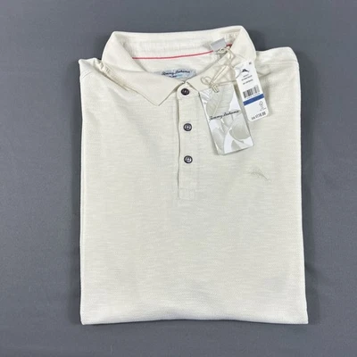 Tommy Bahama Golf Shirt Polo Via Verde Striped XLB Continental Modal MSRP $118 - Image 1 of 4