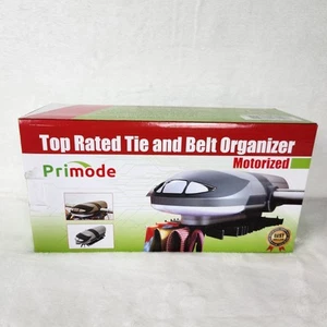 Primode Motorized Tie Rack Stores Up to 50 Ties Closet Organizer LED Light NIB - Picture 1 of 10
