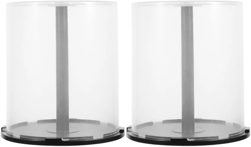 Clear Plastic DVD Storage Box, Holds 100 Discs, Media Organizer for Home/Office - Image 1 of 4