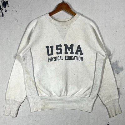 VTG 70s USMA Physical Education Sweatshirt Small Champion Reverse Weave Military - Image 1 of 4