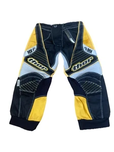 Thor MX Motocross Black Yellow Gray Pants Kids 16 *See Description* - Picture 1 of 24