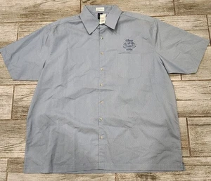 Neu mit Etikett Disney Vacation Club Mitglied blaues geknöpftes Hemd Größe 2X Large - Bild 1 von 8