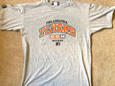 Philadelphia Flyers CCM Center Ice Authentic Adult Men's T-Shirt Size XXL Gray - Image 1 of 4