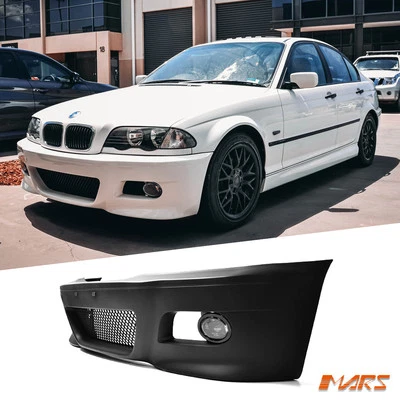 M3 Style Front Bumper for BMW 3 E46 Sedan 318i 320i 323i 325i 328i 330i Bodykit - image 1 of 4