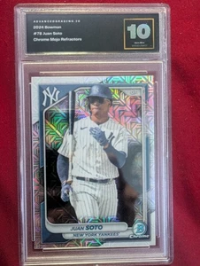 Gem Mint 10 2024 Bowman Mega Box JUAN SOTO Chrome Mojo Refractor Yankees - Picture 1 of 2