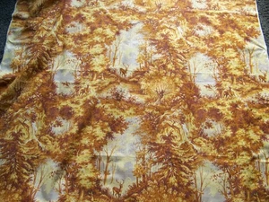 ALTER STOFFCOUPON BOHRER REH OCKERTÖNE MARIGNAN 125 cm x 140 cm -TIS 247 - Bild 1 von 9