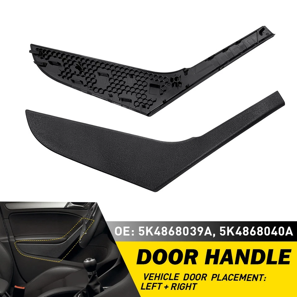 Manija interior de puerta delantera/trasera de 2 piezas para Volkswagen Golf MK6 GTI 2009-2013 Foto 1 de 4