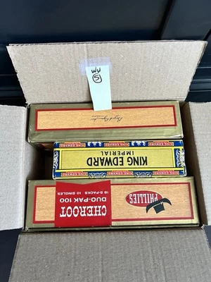 Worldwide box lot 5, 3 cigar boxes, lots of stamps. Many Eras. Wide Selection! - Image 1 of 4