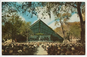 Williams Park Band Shell St Petersburg Florida Chrome Concert Postcard Unposted - Picture 1 of 2