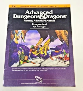 AD&D EX1 Dungeonland by Gary Gygax 1983 Adventure Module TSR 9072 - Picture 1 of 11