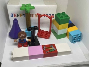 LEGO Duplo Random parts figure lot Castle Spire Swing tools tree blocks - Picture 1 of 9