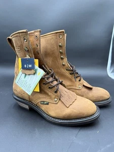 Stivali Ad Tec Packer 9224 da uomo US 8,5 W Crazy Horse in pelle nuovi con etichette - Foto 1 di 11