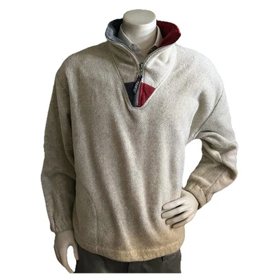 Sudadera Polartec Hombres XL Térmica Cuarto Cremallera Polar Pull Over Foto 1 de 4
