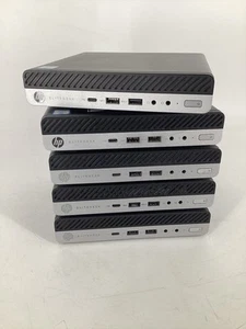 5 LOT HP Elitedesk 800 G3 Mini PC (i5-6500T, 8GB RAM, No SSD, No OS) No AC *Read - Picture 1 of 12