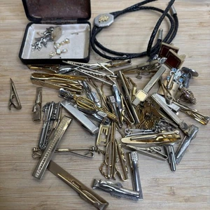 Vintage Krawatte Fledermaus Trödel Schublade Lot Clip Herren Kostüm Manschettenknöpfe Bolokrawatte mehr - Bild 1 von 5
