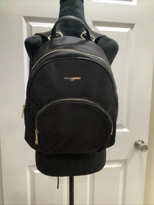 Karl Lagerfeld Paris Backpack Black Nylon 54163 - Image 1 of 4