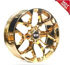 22" Str Wheels 701 Candy Gold Snowflake Replica Rims Fit Silverado 1500 (S3)