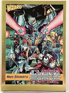 1992 Wizard Series 1 Cyber Force #6 Gold Promo Trading Card Prism NM - Bild 1 von 2