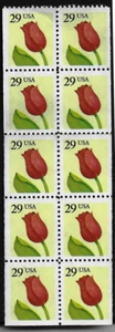 US Stamps Pane Of 10, Flowers tulip, #2527a MNH - Picture 1 of 1