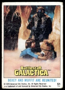 1978 Topps Battlestar Galactica #51 boxey y muffit se reúnen - Imagen 1 de 2