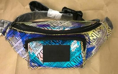 Victoria's Secret PINK Bling Iridescent Oversized Belt Bag Fanny Pack Rare Gift - Image 1 of 4