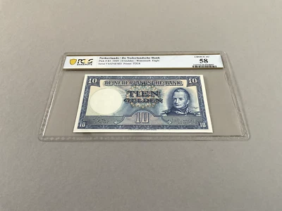 Países Bajos 10 florines P-83 1949 graduación profesional 58 *Óxido menor* Foto 1 de 4