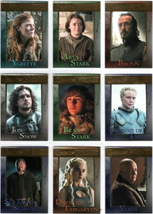 GAME OF THRONES SEASON 4 GOLD PARALLEL BASE TRADING CARD SET (1-100) #'D XXX/150 - Picture 1 of 4