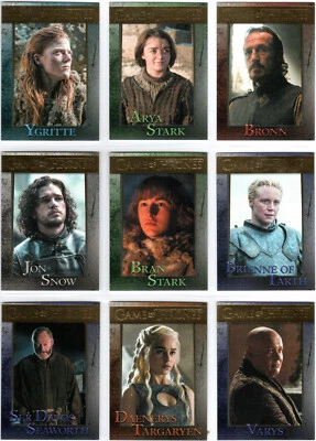 GAME OF THRONES SEASON 4 GOLD PARALLEL BASE TRADING CARD SET (1-100) #'D XXX/150 - Image 1 of 4