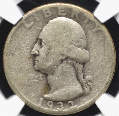 1932 D WASHINGTON QUARTER NGC VG 8  NICE WHOLESOME CIRC AND NICE FOR THE GRADE, - Image 1 of 4
