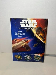 2002 Star Wars Episode 2 Attack of the Clones Ship Punch Out Book new - Picture 1 of 3